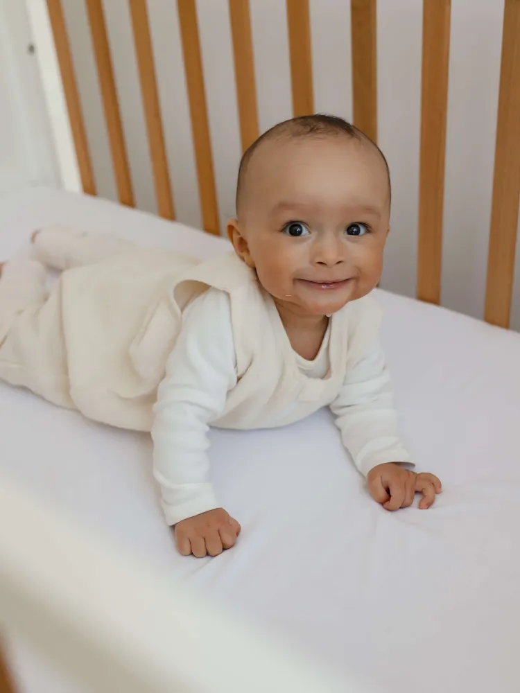 Śpiworek z nogawkami 1 tog Muślin ecru